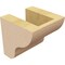 Ekena Millwork 4"W x 4"D x 4"H Wide Greensboro Rough Cedar Woodgrain TimberThane Corbel, Primed Tan CORUR04X04X04GRNRCPR - alternate 6